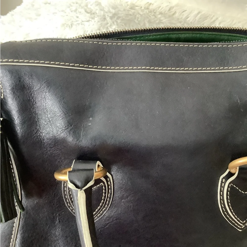 Dooney and Bourke black satchel in smooth leather - Picture 5 of 11
